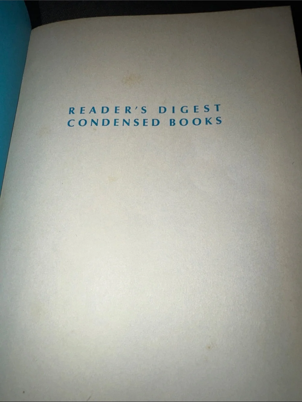 Vintage Reader's Digest Condensed Books: Volume 1, 1969 Winter Selection
